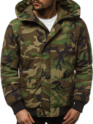 Kamufliažiniai-Žalia vyriška striukė OZONEE JS/2019005