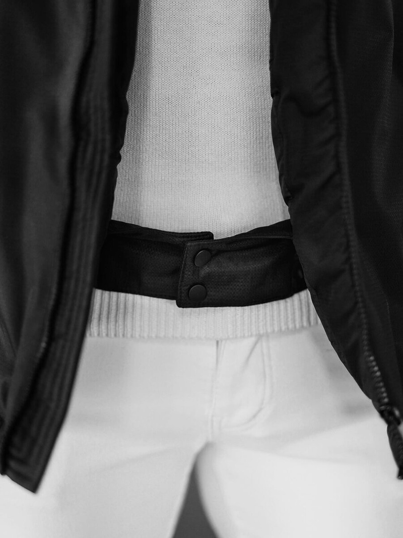 Juodi vyriška žieminė striukė OZONEE JS/91M9901/392