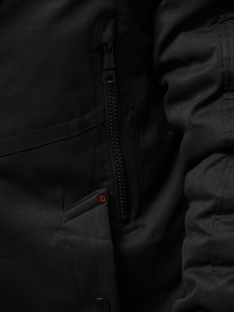 Juoda vyriška žieminė striukė OZONEE JS/22M319/392