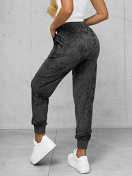 Grafitiniai moteriškos veliūrinis sportinės kelnės OZONEE JS/92K527/5