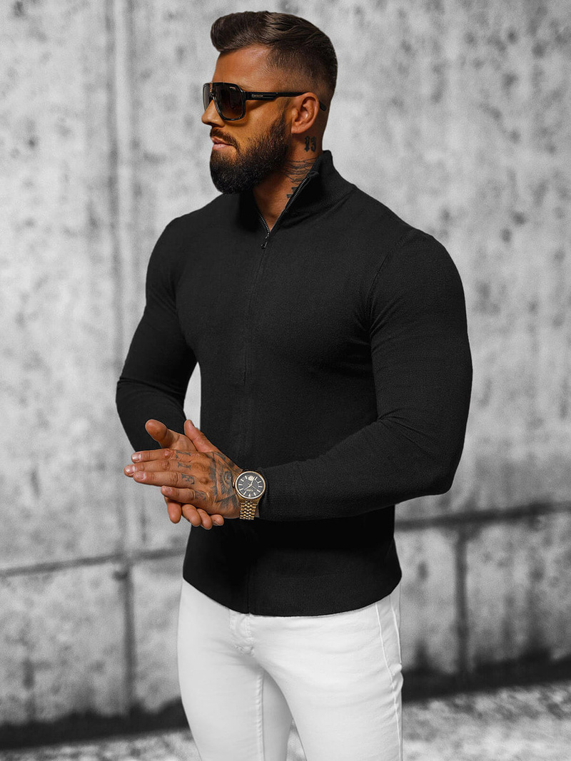 Tamsiai vyriškas megztinis OZONEE NB/MM6004/4Z