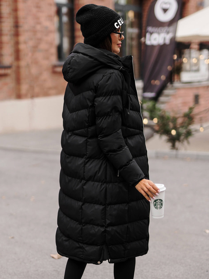 Juoda moteriška striukė OZONEE JS/M736/392Z