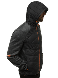 Juoda vyriška striukė OZONEE JS/KS2157