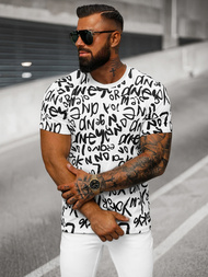 Balti vyriški marškinėliai OZONEE O/T1268/1