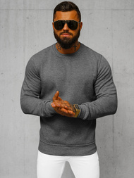 Grafitinis vyriškas džemperis OZONEE JS/2001-10Z