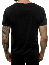 Juodi vyriški marškinėliai OZONEE JS/KS2015