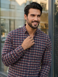 Bordinė vyriški marškiniai OZONEE V/V176Z