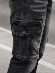 Juodai vvyriški jogger džinsai OZONEE NB/MP0108N