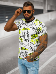 Baltas vyriški marškinėliai OZONEE JS/8T1210/1