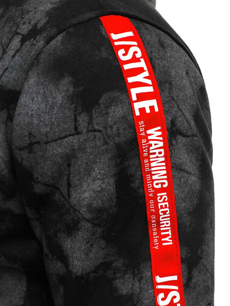 Juodas vyriškas džemperis OZONEE JS/DD210Z