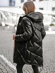 Juoda moteriška striukė OZONEE JS/5M3189/392Z