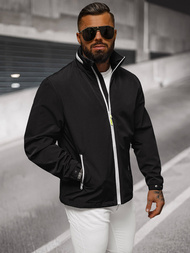 Juoda vyriška softshelte striukė OZONEE JS/5M3105/392Z