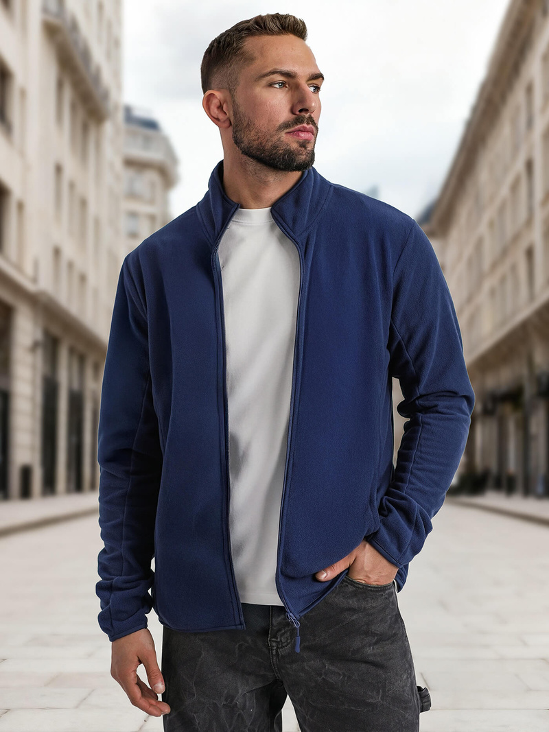 Granatinis vyriškas džemperis su užtrauktuku OZONEE JS/HH016/25