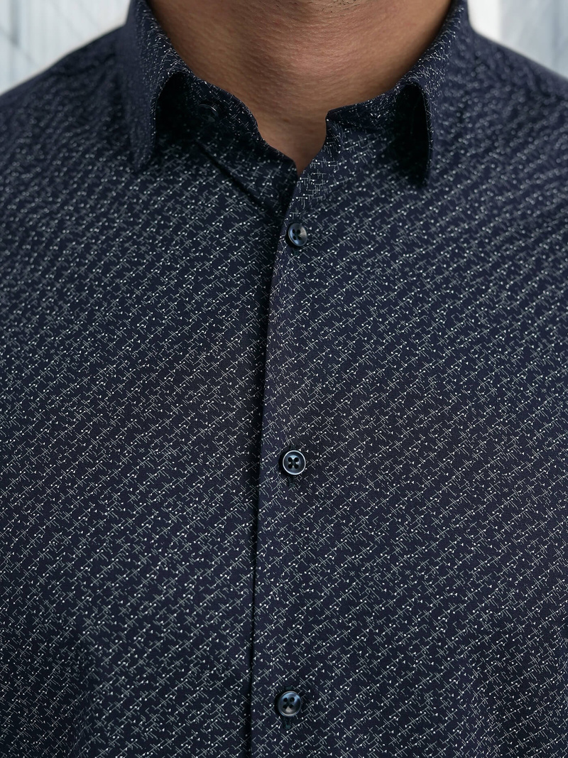 Granatinė vyriški marškiniai OZONEE V/V186Z