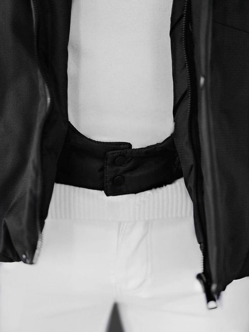 Juodai-pilka vyriška žieminė striukė OZONEE JS/91M9903/92