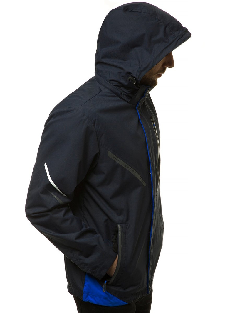 Pereinamojo laikotarpio granatinė vyriška striukė OZONEE MG/2517