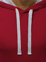 Bordiniai vyriški marškinėliai su gobtuvu OZONEE O/1273Z