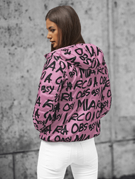 Šviesiai-rožinė moteriška dvipusis striukė OZONEE O/H953Z