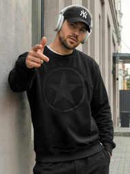 Juodas vyriškas džemperis OZONEE JS/8B1991/3