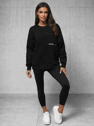 Juodas džemperis OZONEE O/SWE23022Z