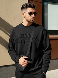 Juodas vyriškas džemperis OZONEE JS/8B1953/3