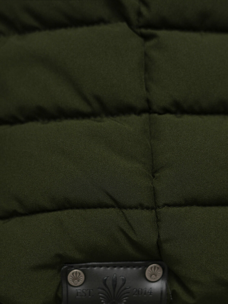 Rusvai žalsva moteriška striukė OZONEE O/W377Z