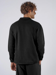 Juodi vyriški marškiniai OZONEE O/GOM23039