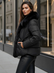 Juoda moteriška striukė OZONEE O/16M9179/392