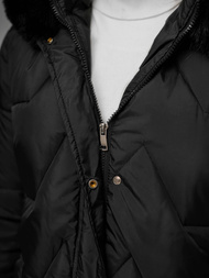 Juoda moteriška striukė OZONEE JS/16M9202/392Z