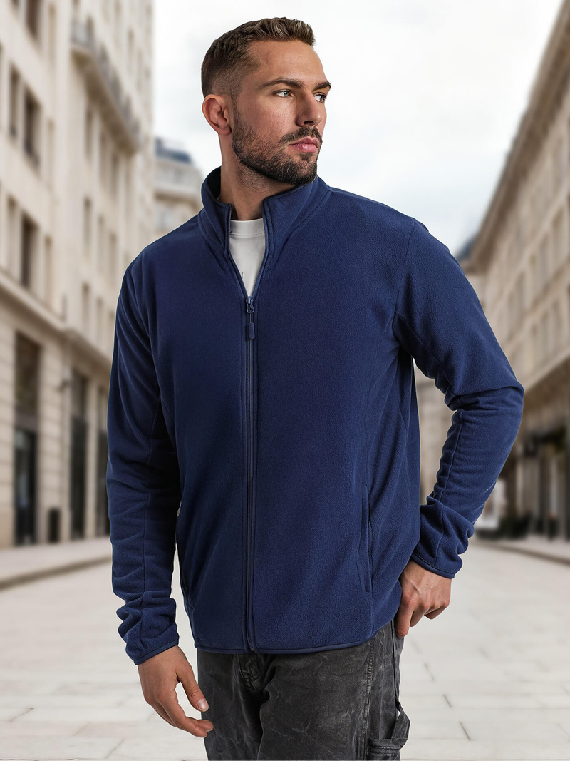 Granatinis vyriškas džemperis su užtrauktuku OZONEE JS/HH016/25