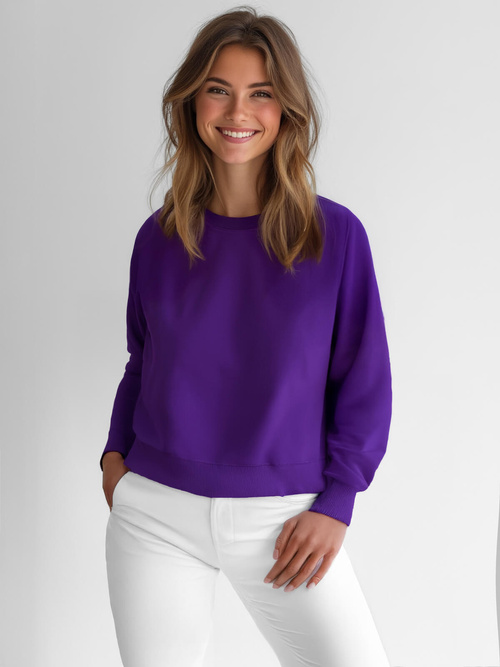 Violetinis moteriškas džemperis OZONEE JS/W01Z