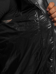 Juodas vyriška žieminė striukė OZONEE O/M3205Z