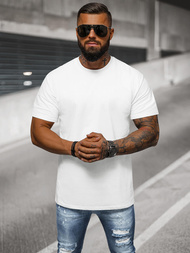 Baltas vyriški marškinėliai OZONEE NB/MT3098