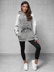 Pilka džemperis su gobtuvu OZONEE O/SWE23037Z