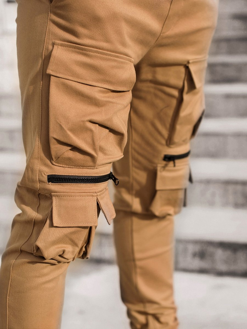 Camel vyriškos chino jogger stiliaus kelnės OZONEE G/2787