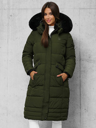 Rusvai žalsva moteriška striukė OZONEE O/W377