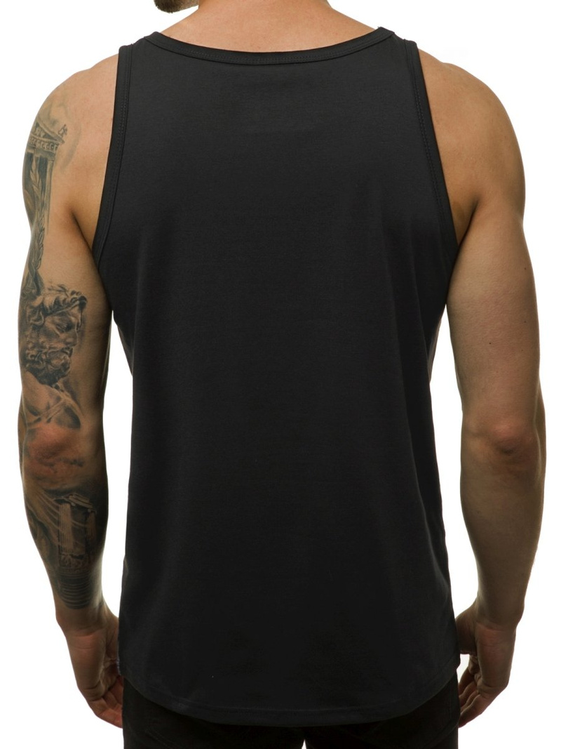 Juodi vyriški berankoviai marškinėliai OZONEE JS/SS11037