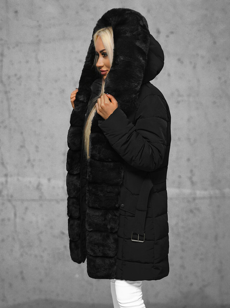 Juoda moteriška striukė OZONEE JS/11Z8096