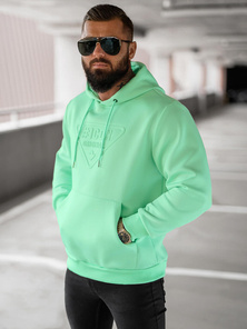 Mėtinė vyriškas džemperis su gobtuvu OZONEE JS/27B6500/70Z