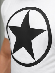 Baltas vyriški marškinėliai OZONEE NB/MT3151