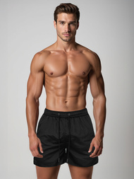 Juodi vyriški maudymosi šortai OZONEE JS/XL018/1Z