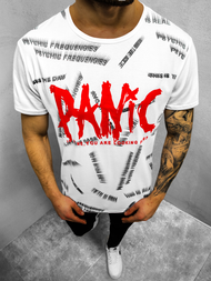 Balti vyriški marškinėliai OZONEE JS/KS1998Z