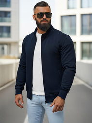 Granatinis vyriškas džemperis su užtrauktuku OZONEE JS/2002