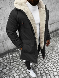 Juoda vyriška žieminė striukė OZONEE JS/22M50/392