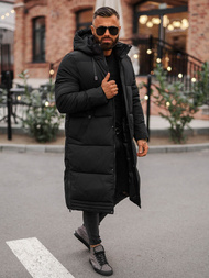 Juoda vyriška žieminė striukė OZONEE JS/19M1290/392