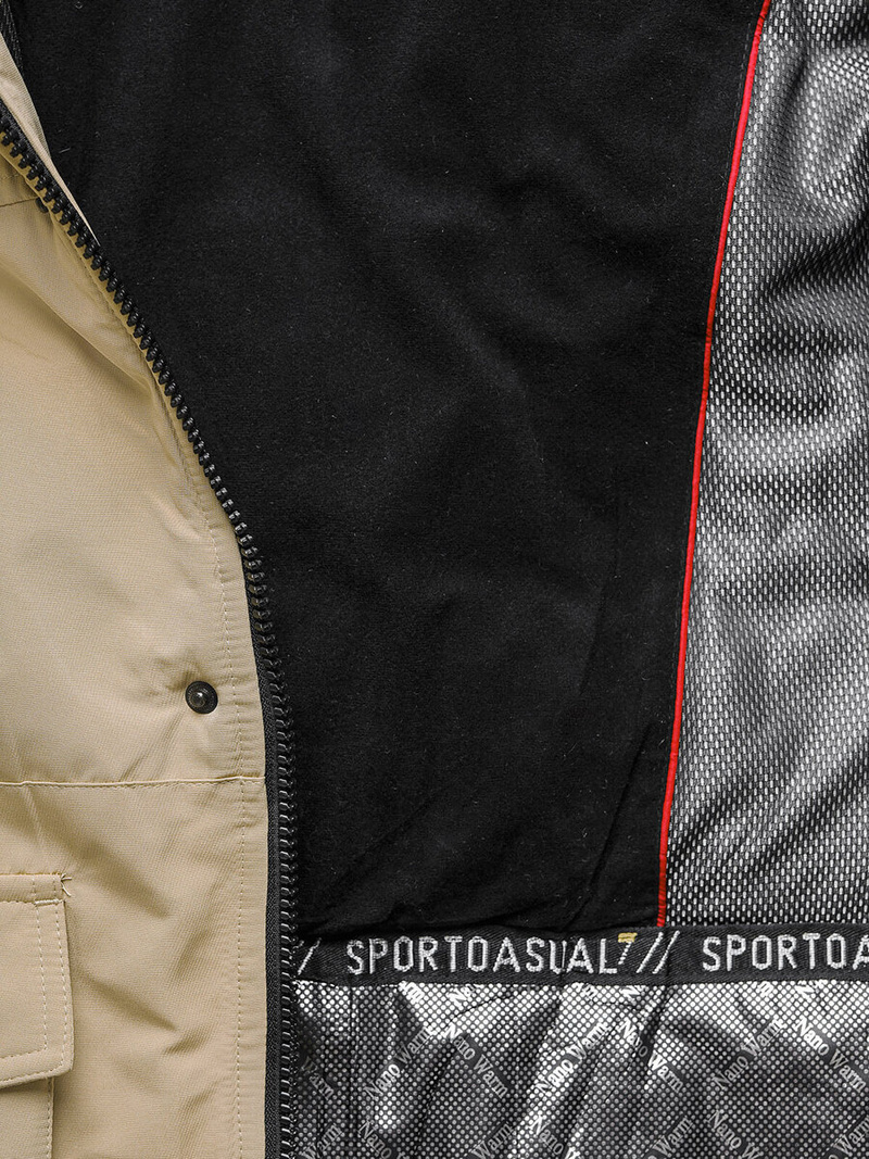 Smėlinis vyriška žieminė striukė OZONEE JS/22M322/62