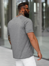 Grafitinis vyriški marškinėliai OZONEE JS/8T88/5Z