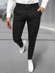 Juodos vyriškos chino kelnės OZONEE DJ/5515