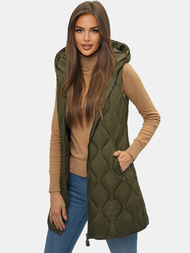 Rusvai žalsva moteriška liemenė OZONEE O/H928/13