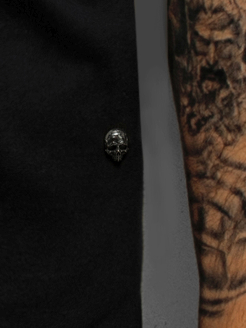 Juodas vyriški marškinėliai OZONEE NB/3011